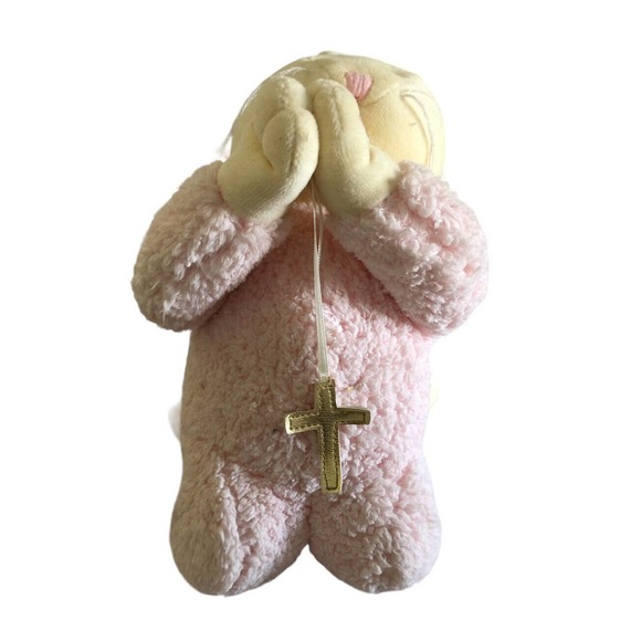 Heritage Collection GANZ Pink Bunny Heaven HE5043 Plush Stuffed Bunny Praying - Picture 2 of 9